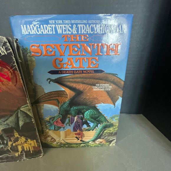 Margaret Weis Tracy Hickman Lot os 2 books Dragon wing The Seventh Gate fantasy - Picture 14 of 15